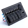 Amarine Made 5 Gang Aluminium LED Rocker & CIG Socket