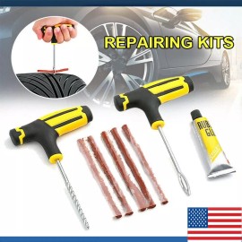 Ameribox 8PCS Tire Repair Kit DIY Flat Tire Repair Car Truck Motorcycle Home Plug Patch