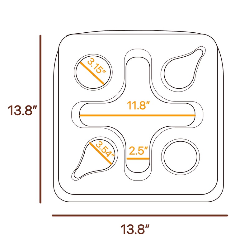 Couch and Bed Cup Holder Pillow, Sofa Refreshment Tray for