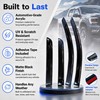 IG Window Visor for Volvo XC90 2016-2024, Rain Guard Tape-On