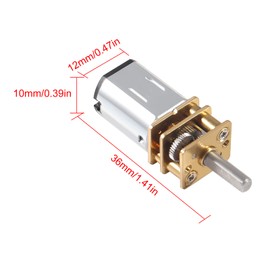 3pcs DC 6V 500RPM Deceleration Motor N20 3mm Shaft Mini Metal Gear Wheel Gear Motor with Full Metal Gear Box for Micro Robot Wheel DIY Toy Model DIY Engine Toys