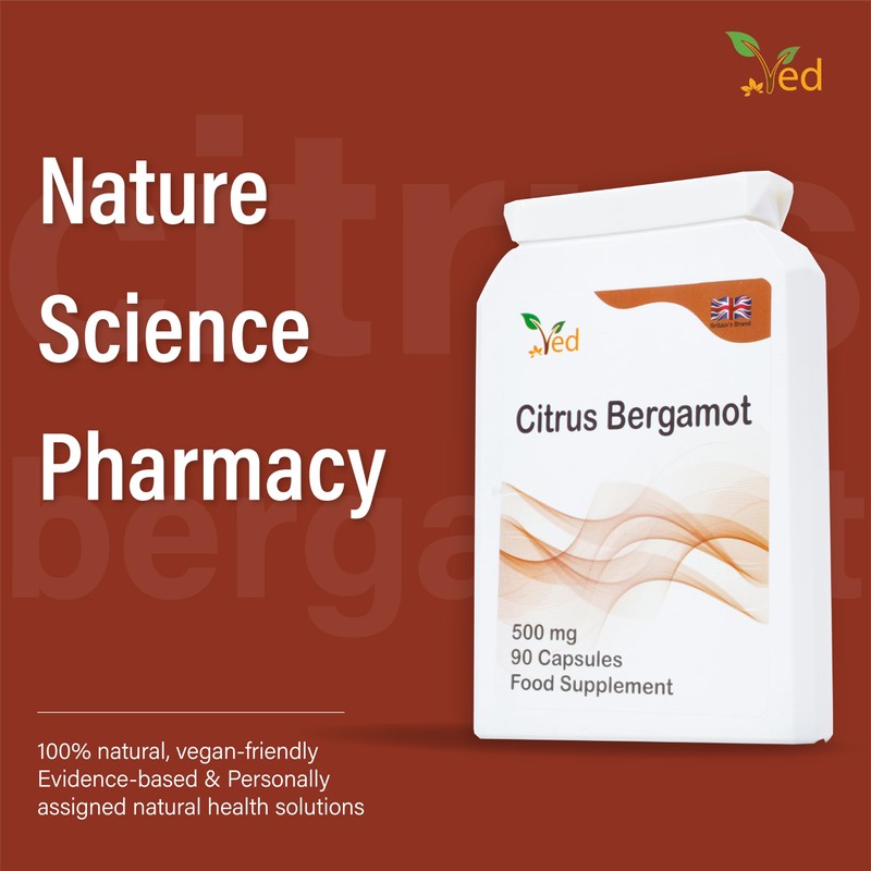 Ved Citrus Bergamot, Organic Citrus Bergamot Extract,500mg, 90 Capsules(3 Months
