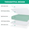 HOMBYS Couch Cushion Replacement Wrapped with Polyester Batting, High Density