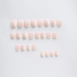 24 Piece Set Nail Tips, Elegant Salmon Pink, Princess Style, Sweet and Cute, Dreamy, Removable, Nail Decoration, Receptions, Parties, After-parties, Entrance Ceremonies, Graduation Ceremonies,