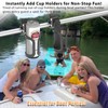 Boat Rail Cup Holder - Fits Bimini Top Rail/Grab Bar/Pontoon