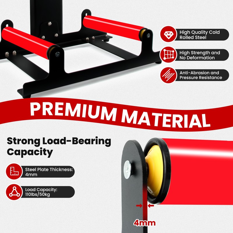 ALL4DETAIL 360° Rolling Wheel Detailing Stand, Heavy Duty Wheel Cleaning