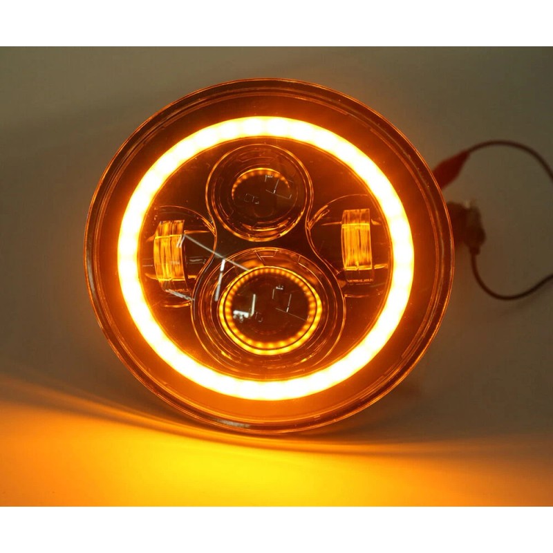 Bricologht 4PCS 7" LED Headlight & 4'' Fog Light Combo