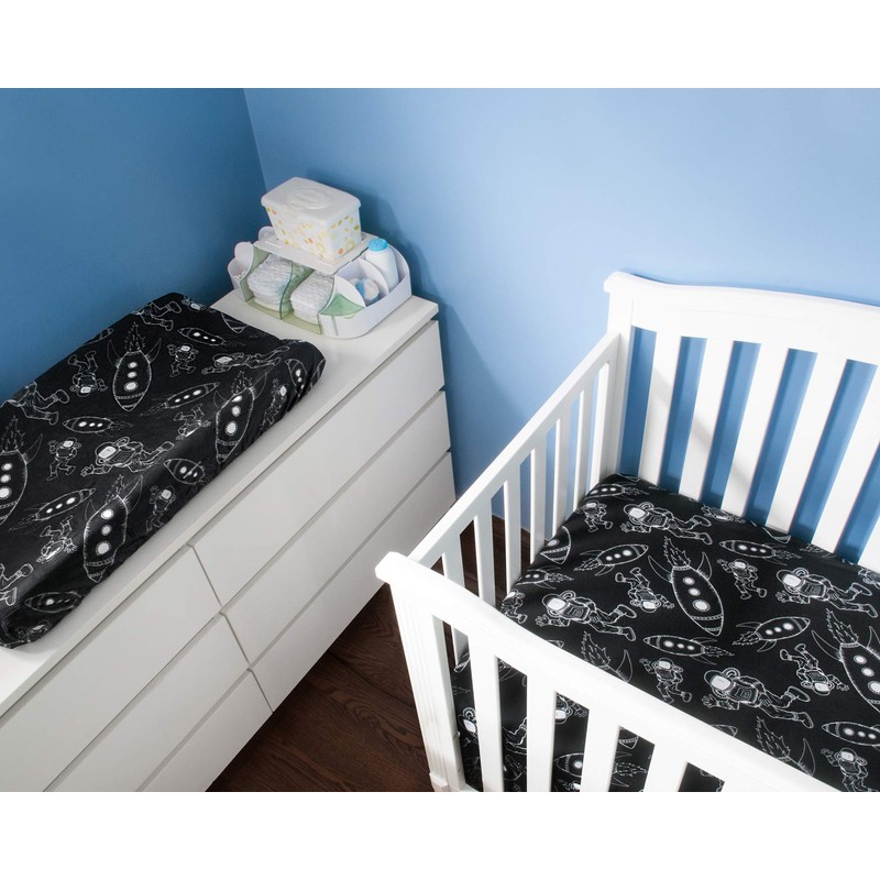 Outer Space Changing Pad Cover by Jaxson's World (Astronauts)