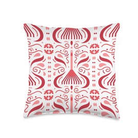 Outdoor Garden Ornamental Rake Monochromatic Gardening Tools Throw Pillow, 16x16, Multicolor