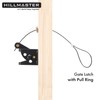 HILLMASTER Self Locking Gate Latch for Wooden Fence with Steel