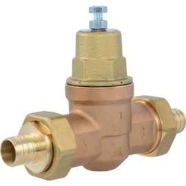 Cash Acme EB45 Pressure Regulating Valve, Double Union, 1 Inch Crimp, Metal Top, 60 PSI, PVA20M-DUCR-60