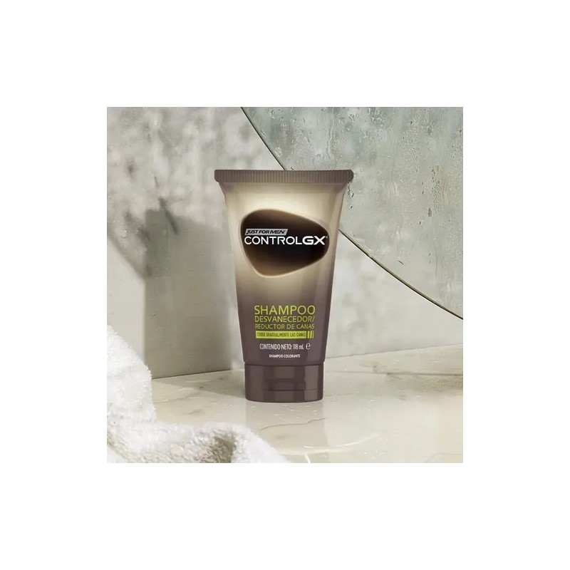 Shampoo Just for Men Control Gx, Desvanecedor Progresivo De Canas,