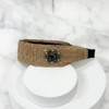 Burnaby Beige Cubic Pendant Hairband Wide Headband / 버나비 베이지