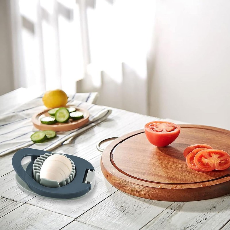 Egg Slicer with Stainless Steel Wire Egg Slicer, Multifunctional Egg