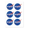MTN TOOL NASA Sticker Sheet x6 Stickers NASA Meatball, NASA
