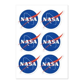MTN TOOL NASA Sticker Sheet x6 Stickers NASA Meatball, NASA Decal, Space Stickers 2.5"