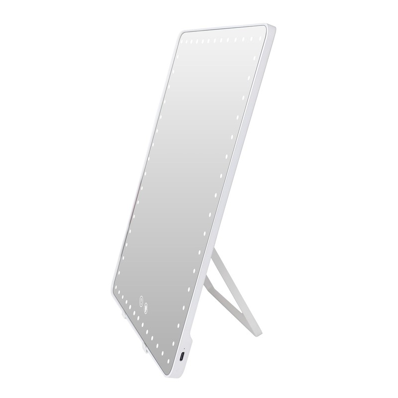 Floxite LED Lighted Tablet Mirror with 15X Magnification, Ultra Bright