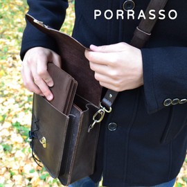 PORRASSO Men Wallets Card Holder Wallet Bifold PU Leather Wallet with Zipper Coin Pocket Credit Card Holder Coffee