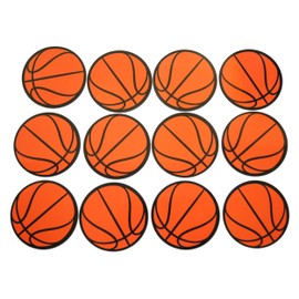 Novel Merk Basketball Circle Teacher Decorations Small Refrigerator Magnet Set Miniature Design (12 Pieces)