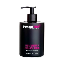 PimpdINK Moisturiser & Vibrancy Serum for Protecting and Restoring your Tattoo's colours (300ml Pump Bottle)