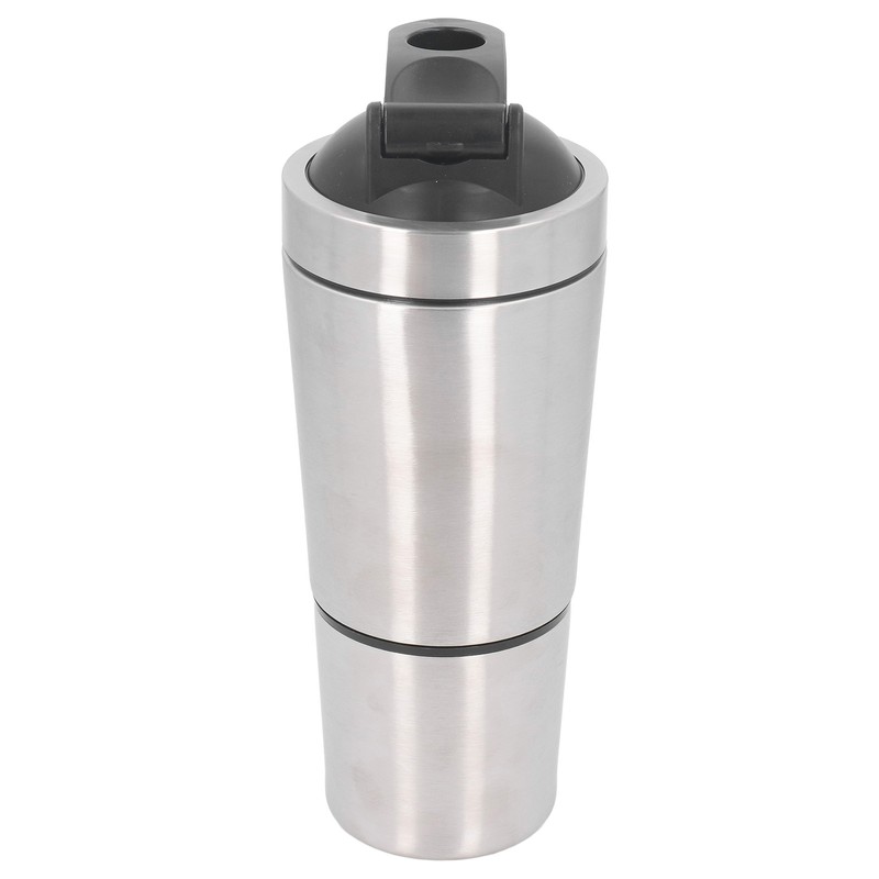 Shaker Bottle 800ml Stainless Steel with Whisk Portable Protein Shaker