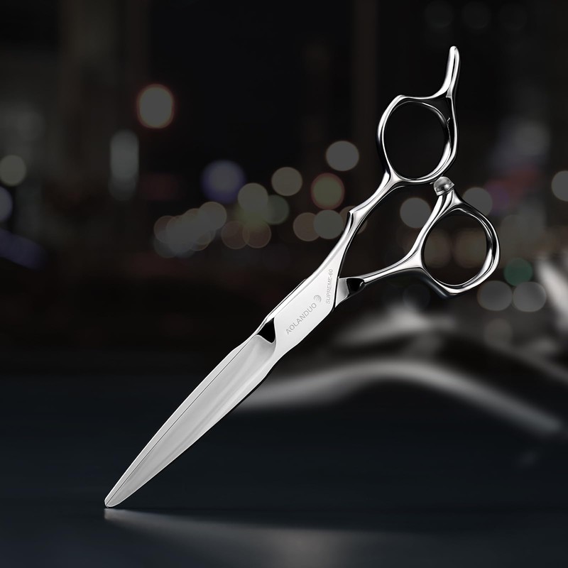 AOLANDUO VG10 Steel Pro Barber and Stylist Hair Cutting Scissors,