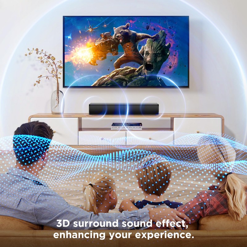 MZEIBO Sound Bar,50W for Smart TV Bluetooth 5.3 Speaker 17