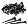 Relaxdays Set of 200 Plastic Pegs, Ground Anchors for Fixing