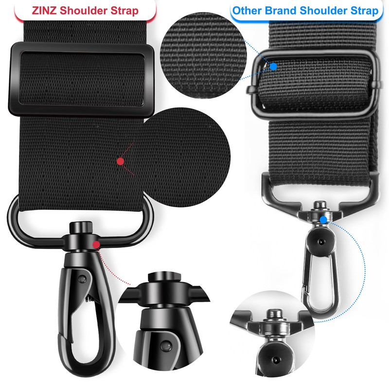 ZINZ Super Thick Fixed Padded Shoulder Strap 193cm Universal Bag