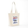 CafePress AREA 51 Tote Bag Reusable Natural Beige Canvas Shopping