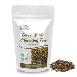 Milamiamor Terra Santa Cleansing Tea – Herbal Detox, Digestive Relief & Bloating Reduction, Proven Laxative Blend with Antioxidants for Digestive Cleanse & Natural Detox, Made in USA, 14 Tea Bags