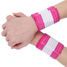 2Pack Wrist Band Support Sleeve Wrist Support Strap Adjustable Wrist Wrap Sports Bandage Compression Strap Elastic Breathable Weight Lifting Straps Wrist Support for Men Women Tennis Sports Exercise