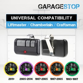 Garage Stop for 893LM 893Max Chamberlain Craftsman Liftmaster Garage Door Opener Remote, 1993 to Present Garage Clicker, Universal Garage Door Opener Remote