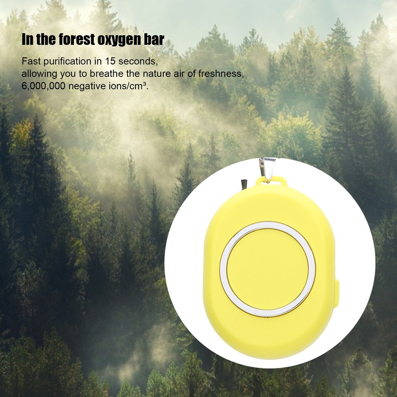 USB Rechargeable Portable Neck Hanging Air Purifier Wearable Negative Ion
