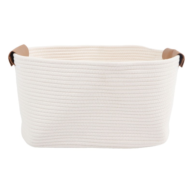 Cotton Rope Basket Large Capacity Multifunction Rope Woven Blanket Basket