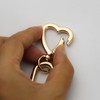 [FUSSED] 2pcs Heart Swivel Spring Clasp Carabiner Buckle Metal Spring