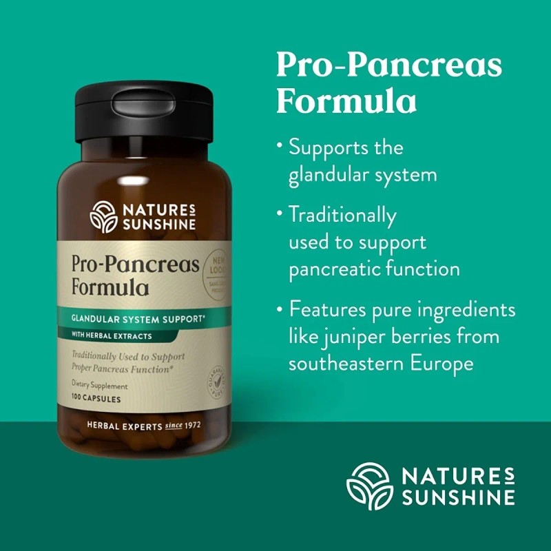 Nature's Sunshine Pro-pancreas 100caps Sabor Sin sabor