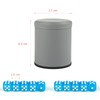 GWHOLE Dice Cup Leather Grey Set of 10 Dice for