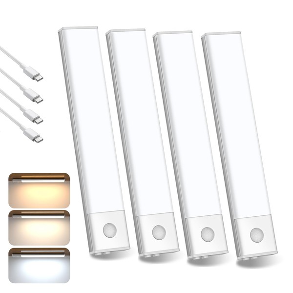 HEEDU 4PCS Luces para Debajo del Clóset, Luz Led con
