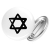 Huuraa Button Star of David Judaism Gift Size 25 mm