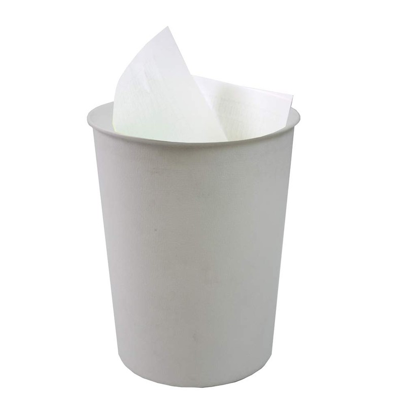 JVL Quality Vibrance White Lightweight Plastic Waste Paper Basket Bin,