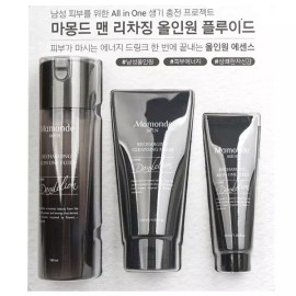 Homme 옴므 맨 남성 올인원 클렌징폼 세트 180ml Homme Men's All-in-One Cleansing Foam Set 180ml
