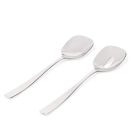 Alessi A di Knifeforkspoon Salad Set, Polished, (AJM22/14)