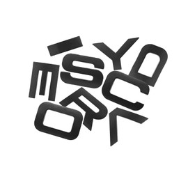 for Discovery Sport Rear Liftgate Nameplate Emblem Letter Badge Gloss Black (Matte Black)