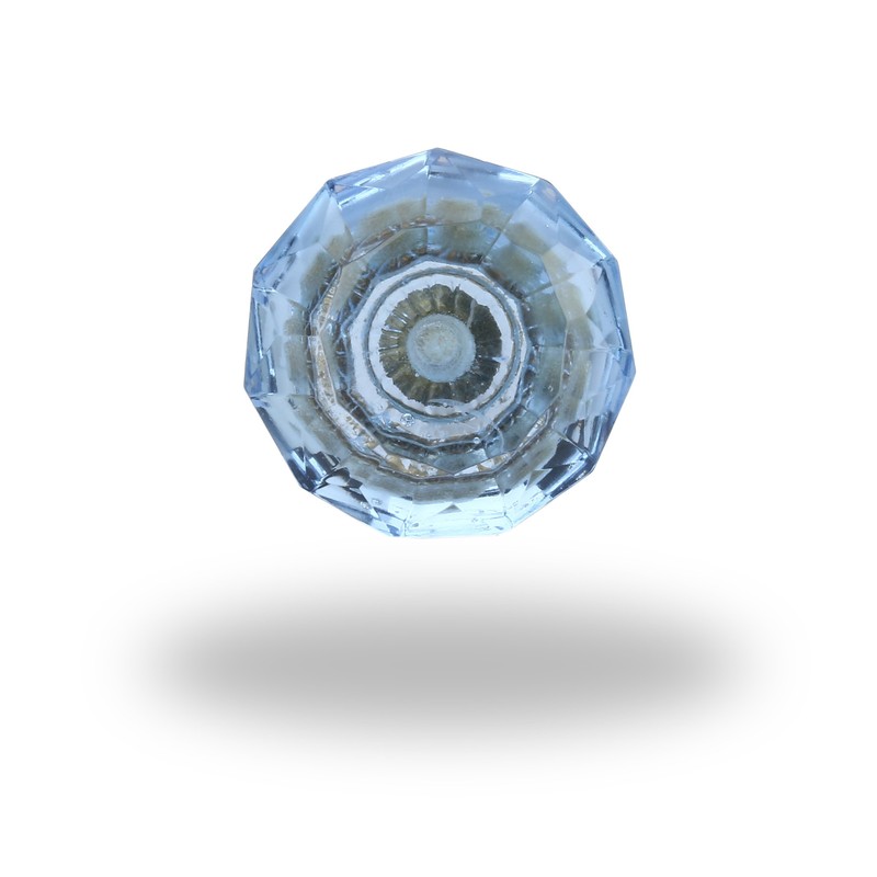 Perilla Home Set of 6 Crystal Knobs Decorative Glass Knobs