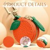 JXAXD Orange Fruit Bags Charm, Keyring Oranges, Leather Bag Charm,