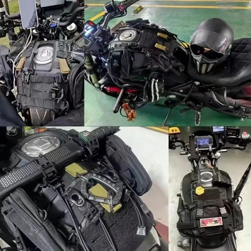 Chaleco Tanque De Motocicleta Con Varios Accesorios