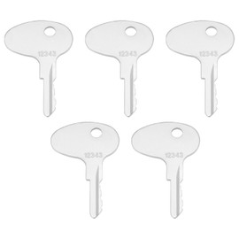 LT Easiyl 5 Piece Ignition Key for Forklift Bulldozers 912-0514920 Compatible with Mitsubishi Dozer BD2 Compatible with Caterpillar Forklift Ignition Key 123243 12343