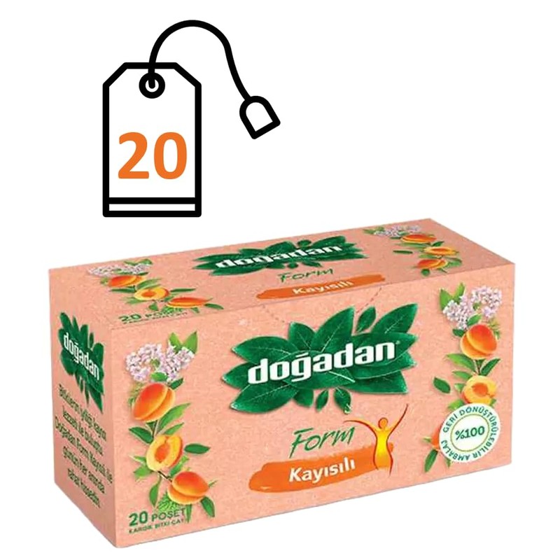 Dogadan Form Tea with Apricot - 20 Teabags