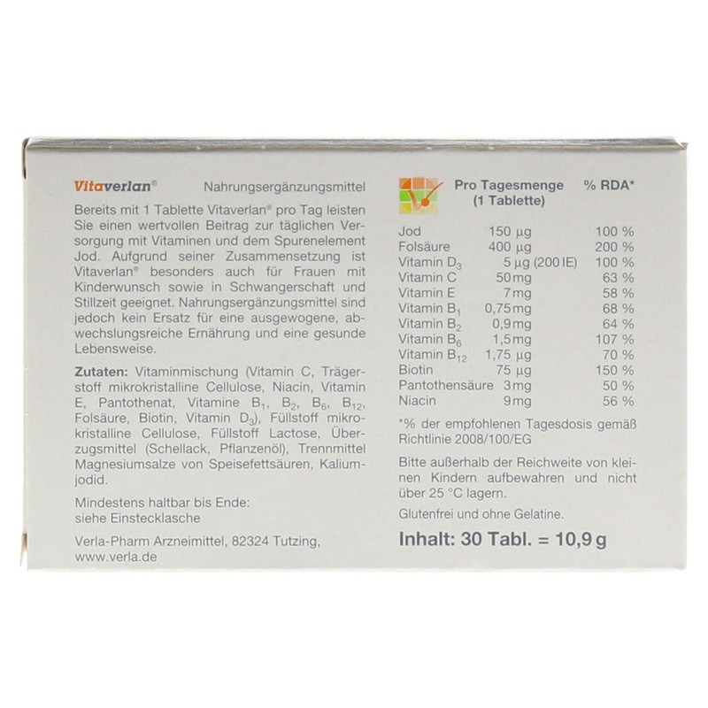 Vitaverlan Tablets 30 cap